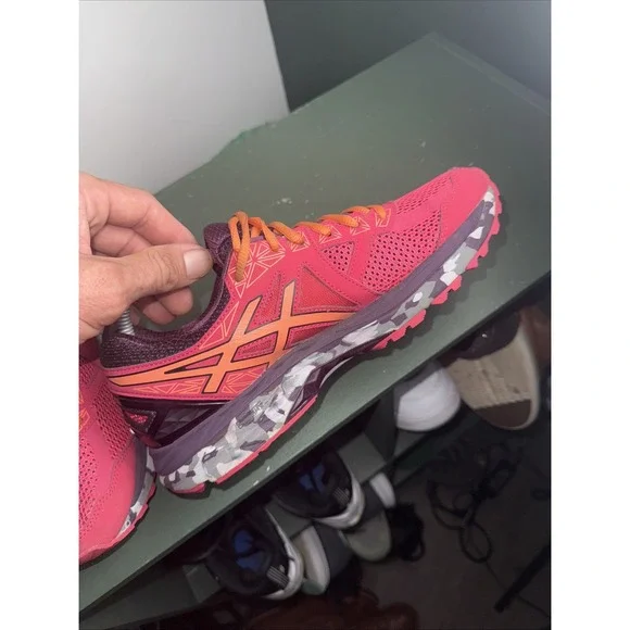 Asics Women's GT-2000 4 Pink/ Orange T661N Size 9 - Picture 5 of 12